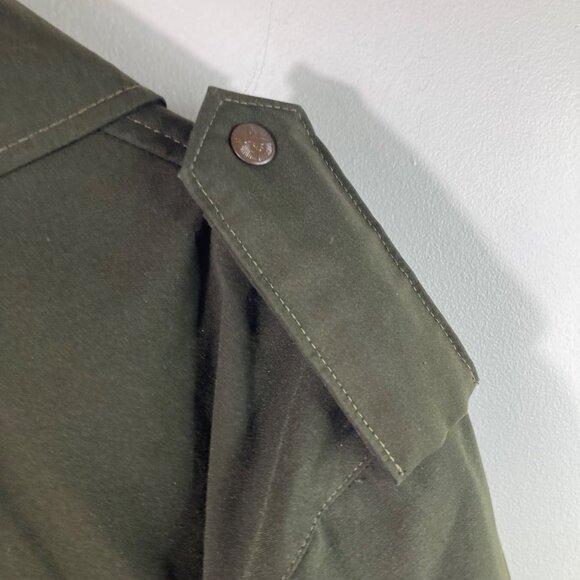 Vintage Odeva Slovakia Insulated Army Jacket Green Black L Polyester - Picture 8 of 11